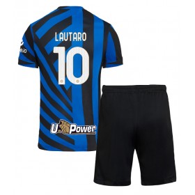 Inter Milan Lautaro Martinez #10 Hemmakläder Barn 2024-25 Kortärmad (+ Korta byxor)